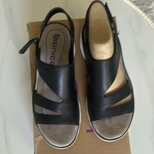 Bionica Black Sandals Comfortable Stylish Footwear